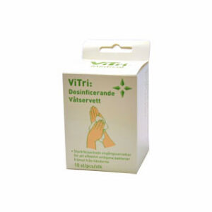 ViTri Desinficerande våtservett 13 x 20 cm (10 st/frp)