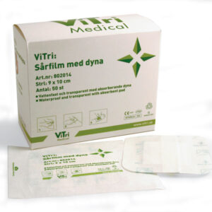 Sårfilm med dyna 10 x 30 cm (50 st/frp)