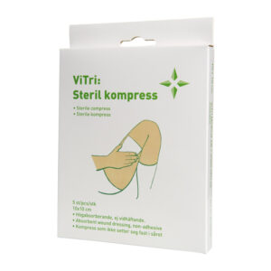 Kompress, steril 10 x 10 cm (5 st/frp)