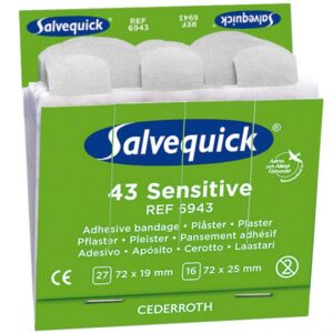 Salvequick Sensitive (non-woven) Plåster 6x43 st