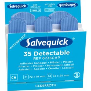 Plåster Salvequick detekterbart 6x35 st